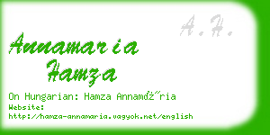 annamaria hamza business card